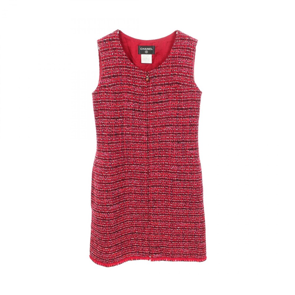 Chanel Coco Mark Tweed Sleeveless Dress #308492C10B